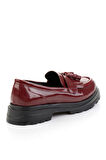 Bordo  Kadın Loafer Ayakkabı K01823060898