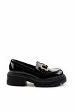 Siyah Rugan   Kadın Loafer Ayakkabı K01823260008