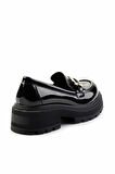 Siyah Rugan   Kadın Loafer Ayakkabı K01823260008
