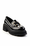 Siyah Rugan   Kadın Loafer Ayakkabı K01823260008