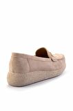 Bej Nubuk  Kadın Loafer Ayakkabı K01823016001
