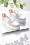 Bambi Beyaz Turuncu  Kadın Sneaker K01836001309