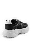 Bambi Siyah Beyaz  Kadın Sneaker K01876014309