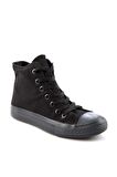 Bambi Siyah Siyah Keten  Kadın Casual Ayakkabi K01878010018