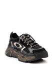 Siyah Süet  Kadın Sneaker K01948011502