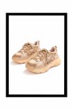 Bej Süet  Kadın Sneaker K01948011502