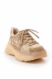 Bej Süet  Kadın Sneaker K01948011502