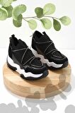 Bambi Siyah Streç  Kadın Sneaker K01970009417