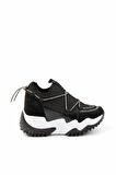 Bambi Siyah Streç  Kadın Sneaker K01970009417