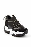 Bambi Siyah Streç  Kadın Sneaker K01970009417