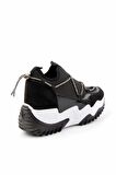 Bambi Siyah Streç  Kadın Sneaker K01970009417