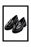 Siyah Rugan   Kadın Loafer Ayakkabı K01997028008