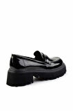 Siyah Rugan   Kadın Loafer Ayakkabı K01997028008