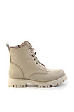 Bej Hakiki Deri Kadın Bot & Bootie K02028800803