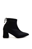 Siyah Streç  Kadın Bot & Bootie K02021020017