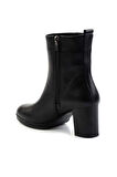 Siyah Hakiki Deri Kadın Bot & Bootie K02087752903