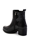 Siyah Hakiki Deri Kadın Bot & Bootie K02087753903