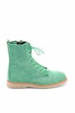 Bambi Yesil Süet  Kadın Bot & Bootie K02116010502