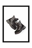 Siyah Nubuk  Kadın Bot & Bootie K02129051601