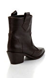 Kahve Hakiki Deri Kadın Bot & Bootie K02140000303