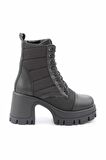 Bambi Siyah Parasüt  Kadın Bot & Bootie K02140020467