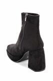 Bambi Siyah Süet  Kadın Bot & Bootie K02154170202