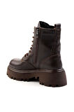 Kahve Hakiki Deri Kadın Bot & Bootie K02192187003