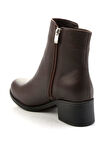 Kahve Hakiki Deri Kadın Bot & Bootie K02208022003