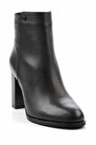 Siyah Hakiki Deri Kadın Bot & Bootie K02208021103
