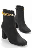 Siyah Süet  Kadın Bot & Bootie K02209042002