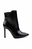 Siyah Yılan  Kadın Bot & Bootie K02209740507