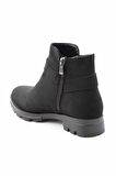 Bambi Siyah Süet  Kadın Bot & Bootie K02216011702