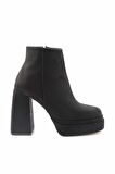 Bambi Siyah Süet  Kadın Bot & Bootie K02215300102
