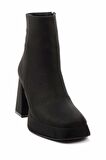 Siyah Süet  Kadın Bot & Bootie K02215300502