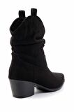 Siyah Süet  Kadın Bot & Bootie K02217100802