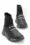 Siyah Paraşüt  Kadın Bot & Bootie K02212010667