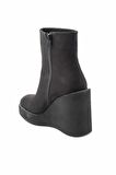 Bambi Siyah Süet  Kadın Bot & Bootie K02226100802