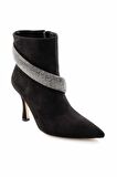 Bambi Siyah Süet  Kadın Bot & Bootie K02229008502