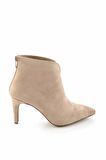 Bambi Bej Süet  Kadın Bot & Bootie K02226111302