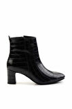 Siyah Kroko  Kadın Bot & Bootie K02246551511