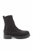 Bambi Siyah Triko  Kadın Bot & Bootie K02246150382