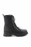 Bambi Siyah Nubuk  Kadın Bot & Bootie K02254283101