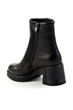 Siyah Hakiki Deri Kadın Bot & Bootie K02274068003