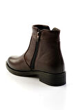 Kahve Hakiki Deri Kadın Bot & Bootie K02286001303