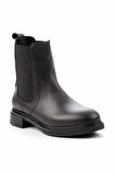 Siyah Leather Kadın Bot & Bootie K02379013143
