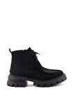 Siyah Süet  Kadın Bot & Bootie K02429156102
