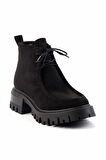 Siyah Süet  Kadın Bot & Bootie K02429156102