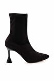 Siyah Streç  Kadın Bot & Bootie K02421188117