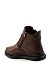 Kahve Hakiki Deri Kadın Bot & Bootie K02462040203