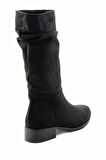 Bambi Siyah Süet  Kadın Bot & Bootie K02527282802